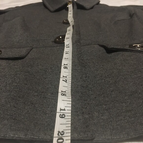 ✨️4 For $20✨️ jacket Womens Small petite gray 3 button jersey knit Career Preppy - Picture 6 of 6